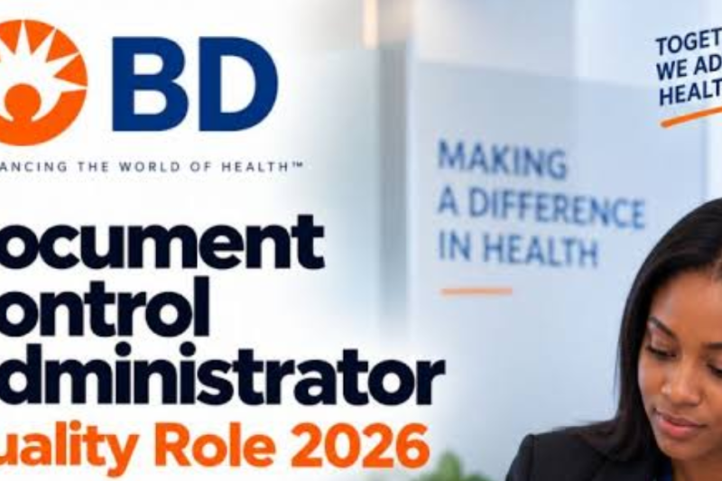 BD Document Control Administrator Job 2026 – Quality Role in Canaan, Connecticut