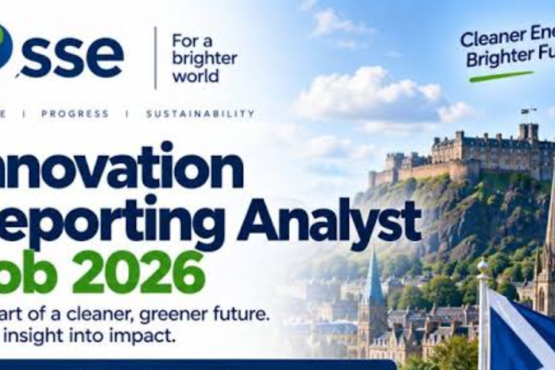 SSE Innovation Reporting Analyst Job 2026 – Earn £36,200–£54,400 + Bonus in Scotland