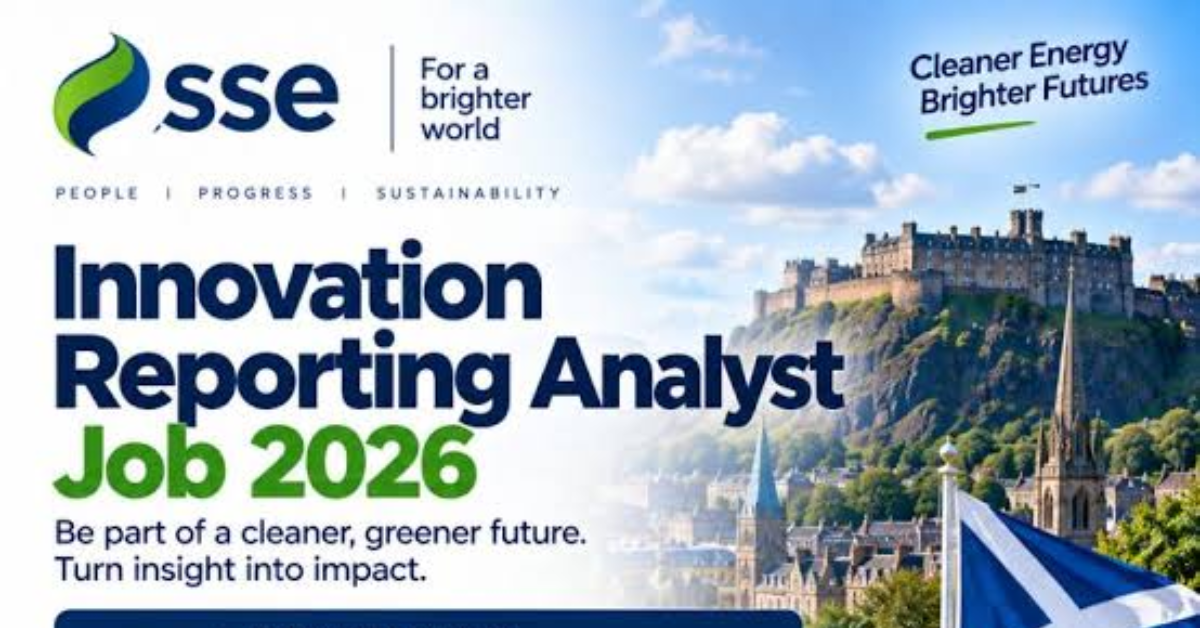 SSE Innovation Reporting Analyst Job 2026