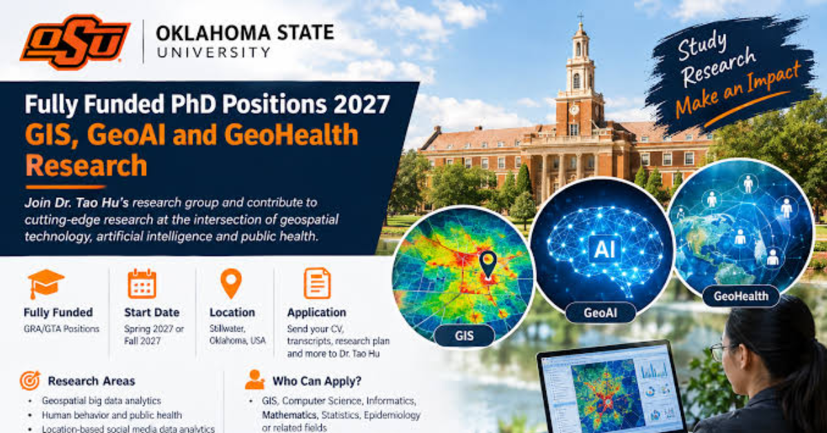 Fully Funded Oklahoma State University (OSU) PhD Positions 2027