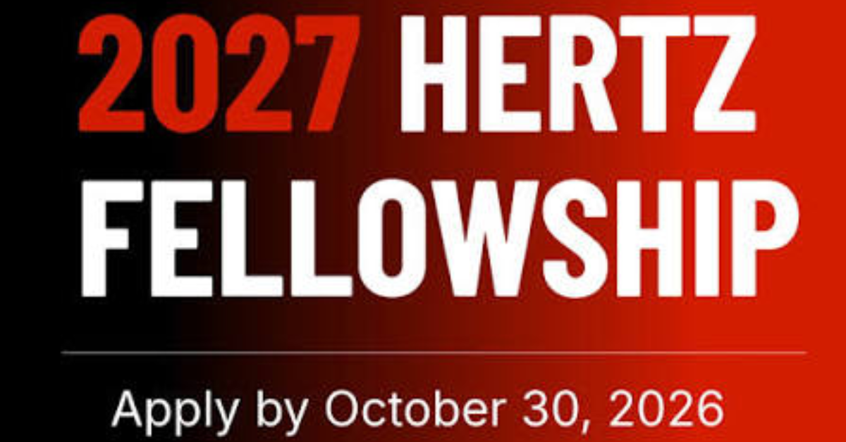 Hertz Fellowship 2027