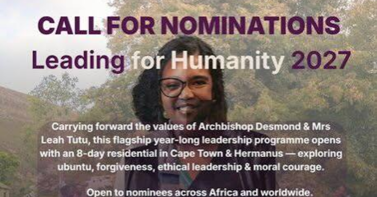 Desmond & Leah Tutu Leading for Humanity 2027