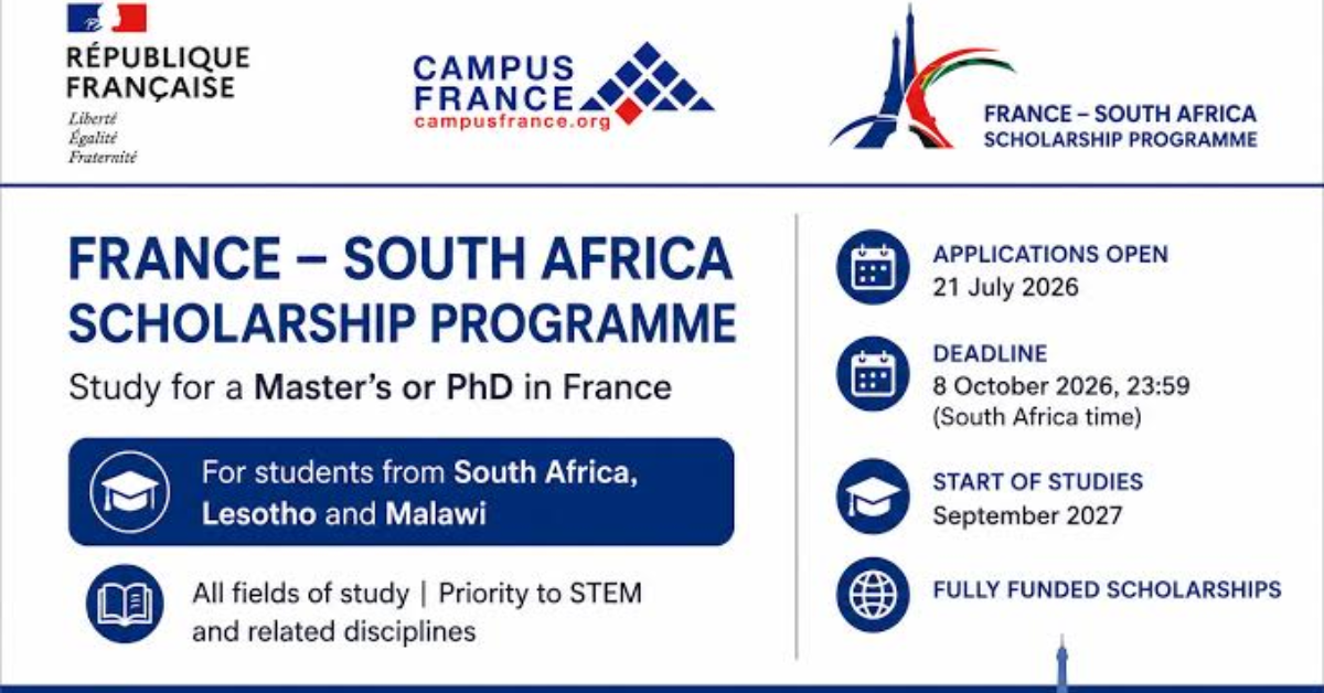 France–South Africa Scholarship Programme 2027