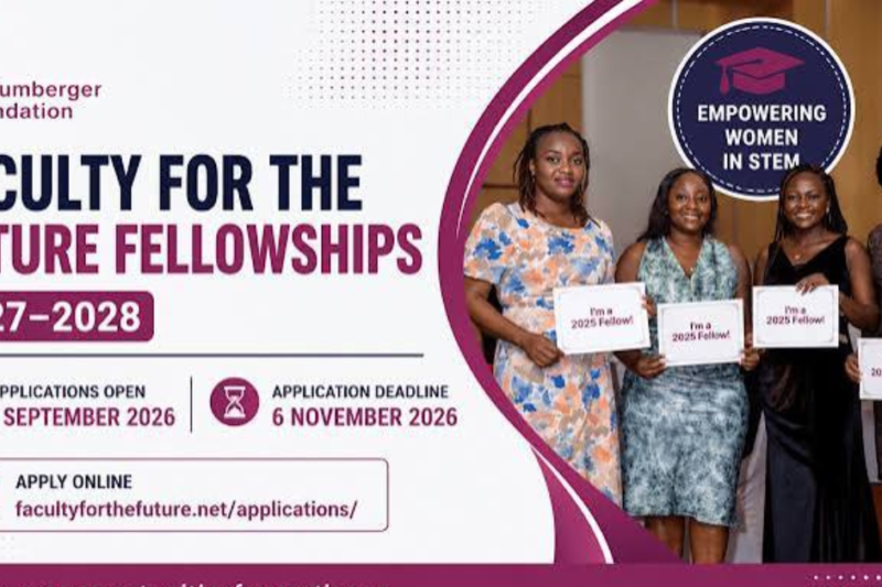 Schlumberger Foundation Faculty for the Future Fellowships 2027/28