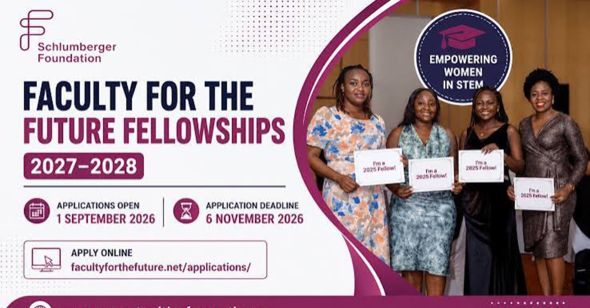 Schlumberger Foundation Faculty for the Future Fellowships 2027/28