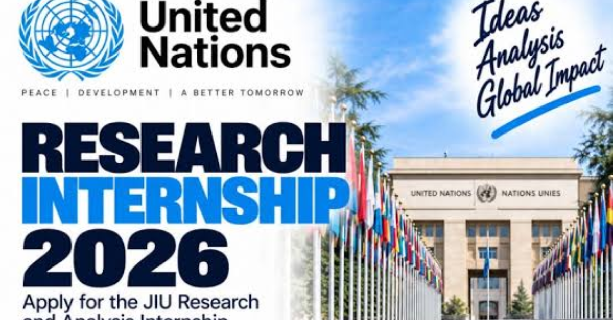 United Nations Research Internship Job 2026