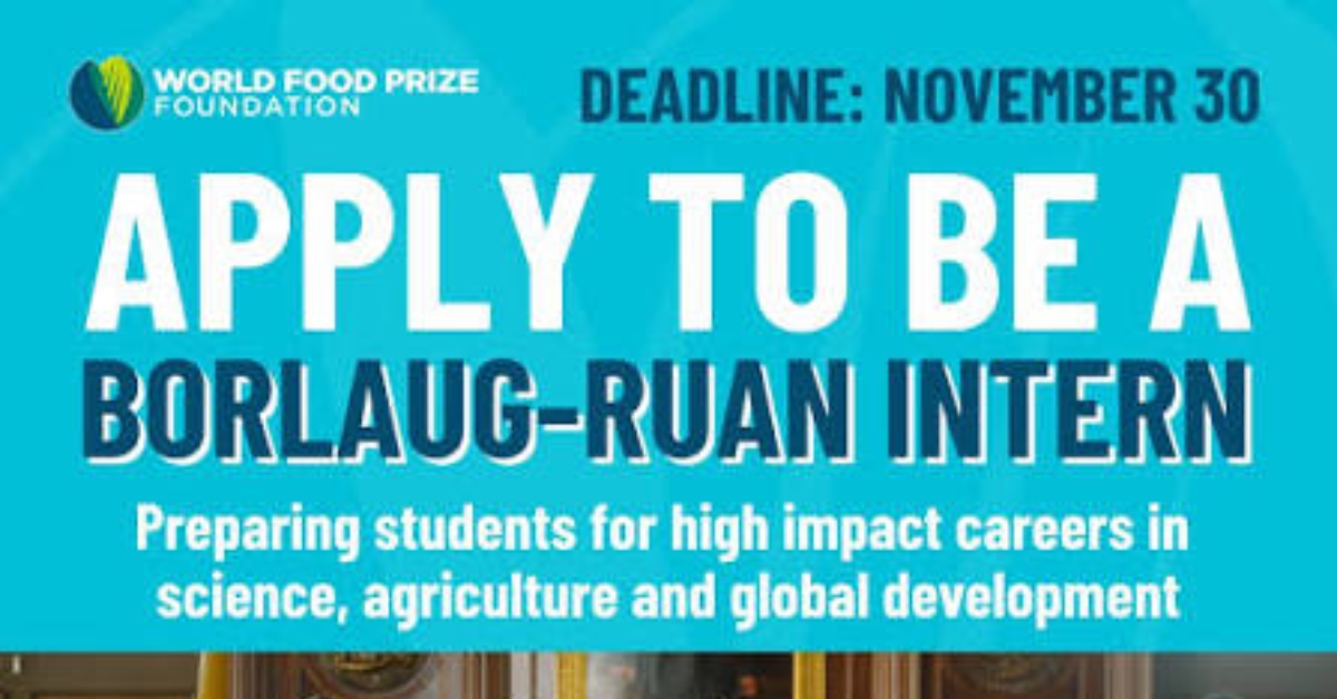 Borlaug-Ruan International Internship 2027