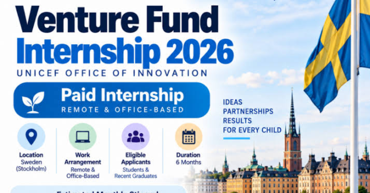 UNICEF Venture Fund Internship 2026