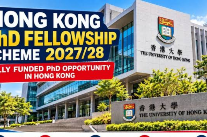 Hong Kong PhD Fellowship Scheme 2027–28 at Lingnan University