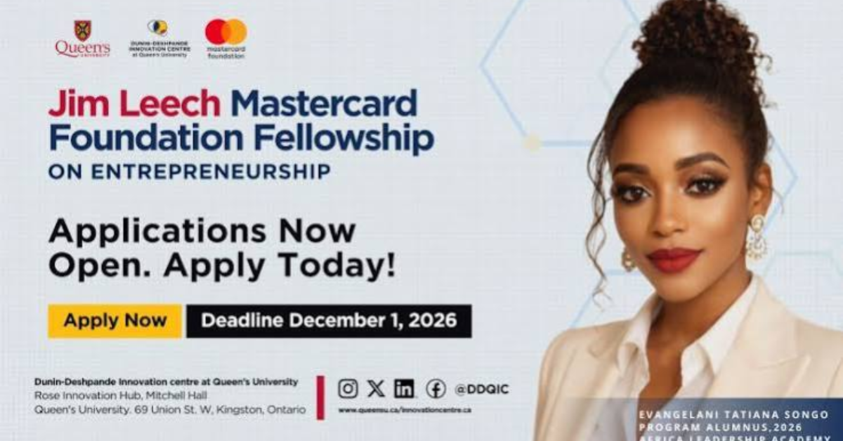 Jim Leech Mastercard Foundation Fellowship 2027