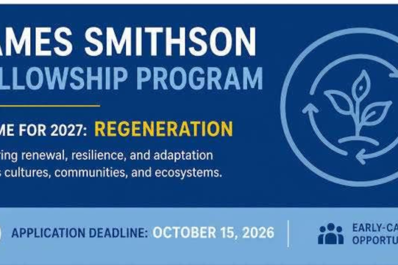Smithsonian Institution Fellowship 2027-2028 in the USA