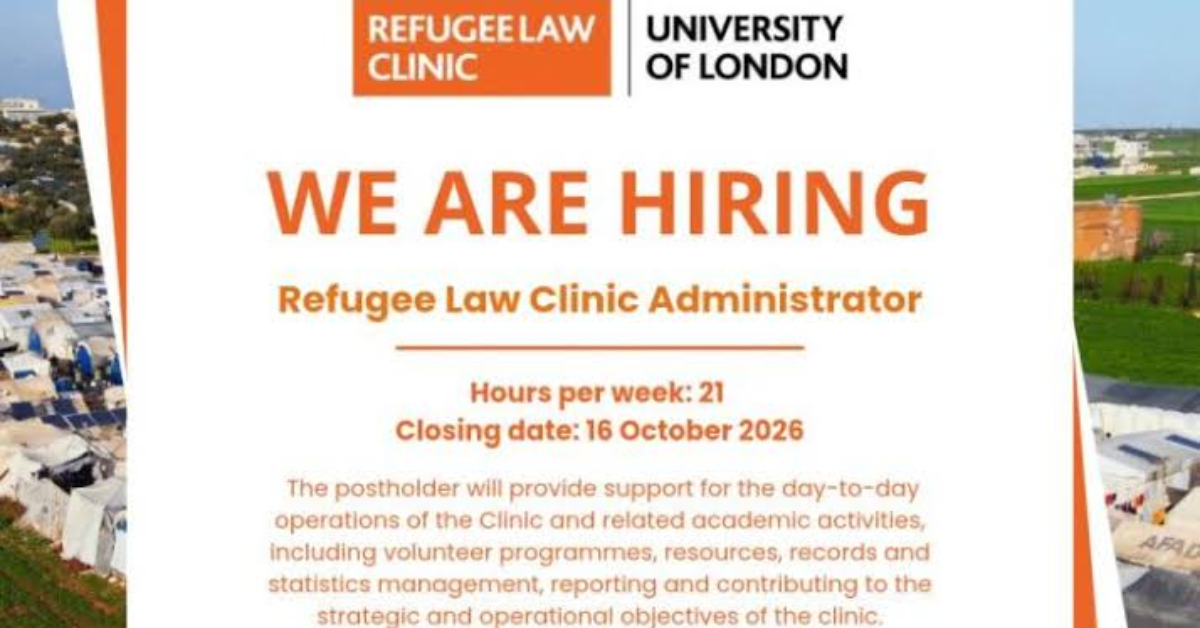 Refugee Law Clinic Administrator at the University of London