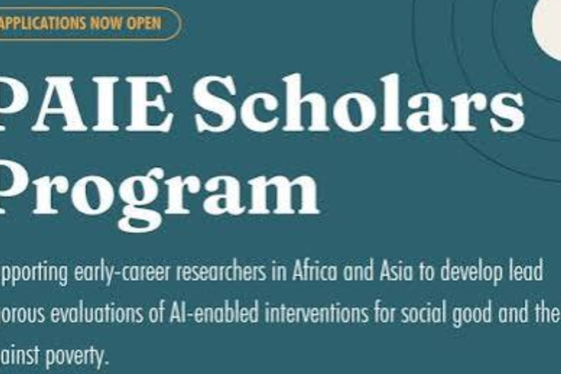 PAIE Scholars Program 2026 – AI Research Training and Up to US$75,000 in Pilot Funding