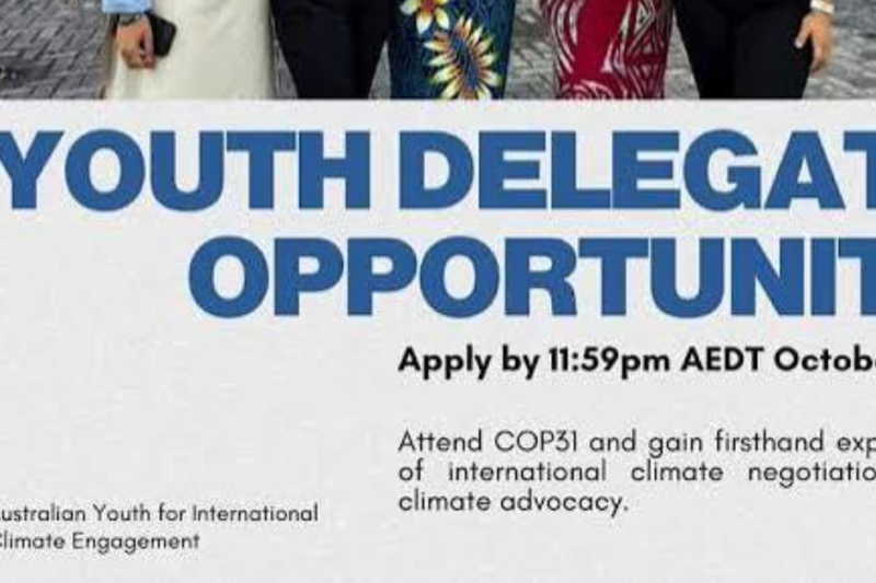 Call for Applications: AYFICE COP31 Youth Delegate Program 2026