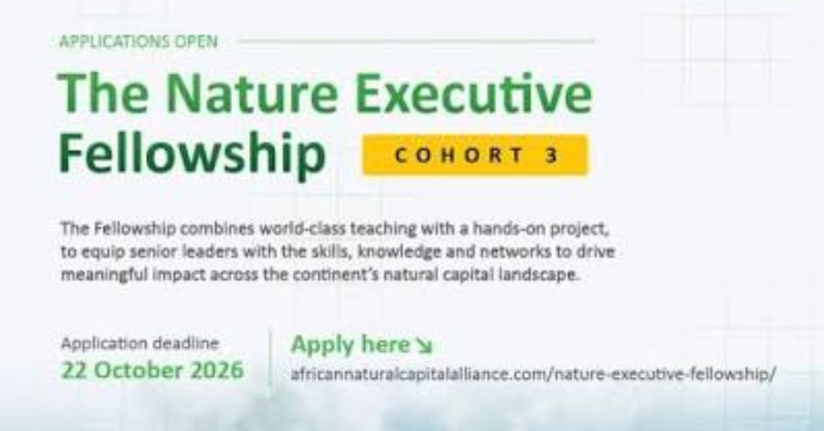 Nature Executive Fellowship 2026