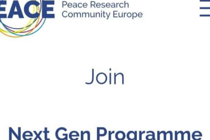 Call for Applications: Next Gen Programme (PEACE Action) 2027 for early-career researchers (STSM grant of up to €1,500 awarded)