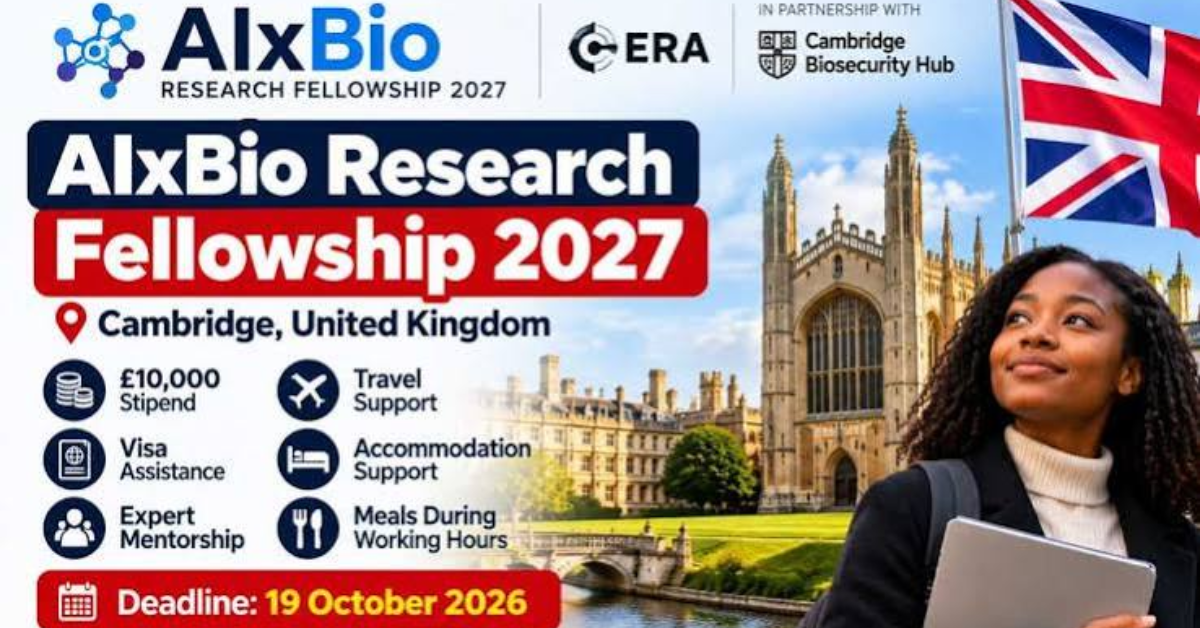 AIxBio Research Fellowship 2027 in the UK (Fully Funded)