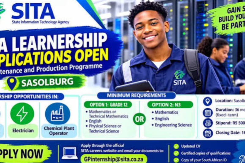 SITA: Learnerships 2026 / 2027