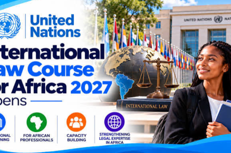 United Nations Regional Course in International Law for Africa 2027: Apply now for the Fully Funded Fellowship Opportunity