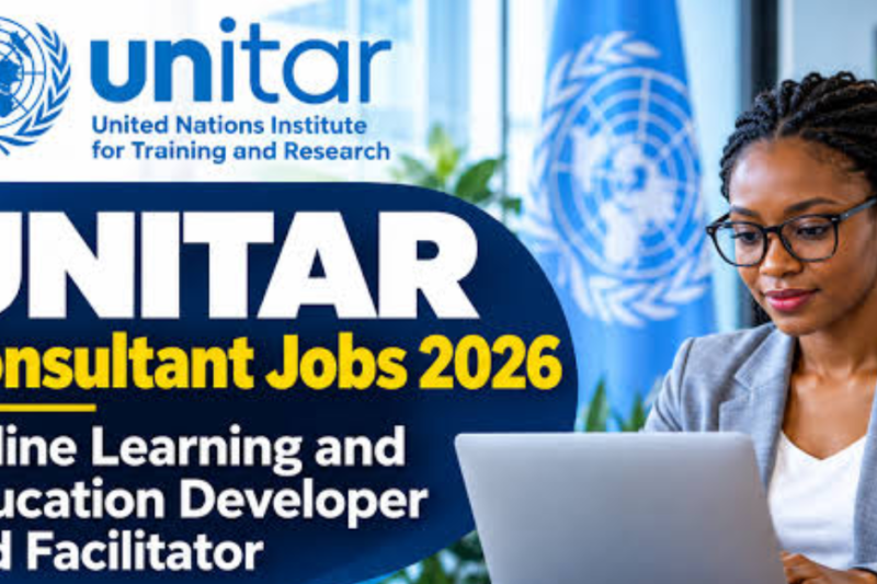 UNITAR Consultant Jobs 2026: Online Learning and Education Developer and Facilitator