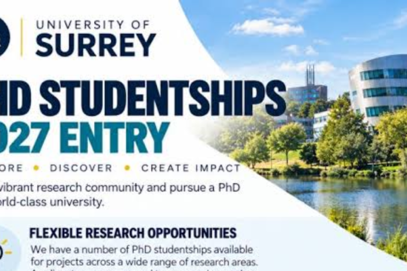 University of Surrey SEDarc PhD Studentships 2027 – Fully Funded UK PhD Opportunities