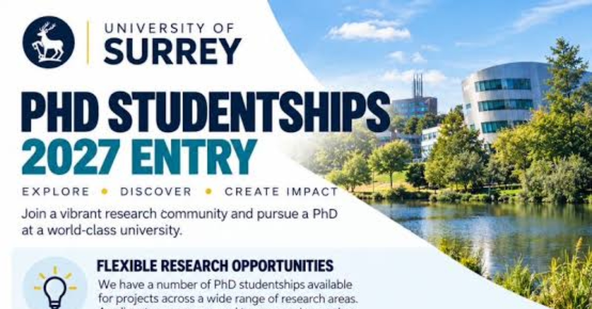 University of Surrey SEDarc PhD Studentships 2027