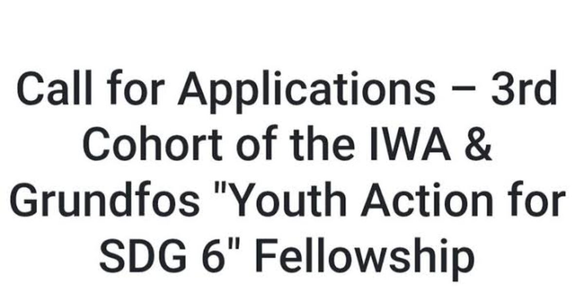 IWA & Grundfos Youth Fellowship 2027–2028