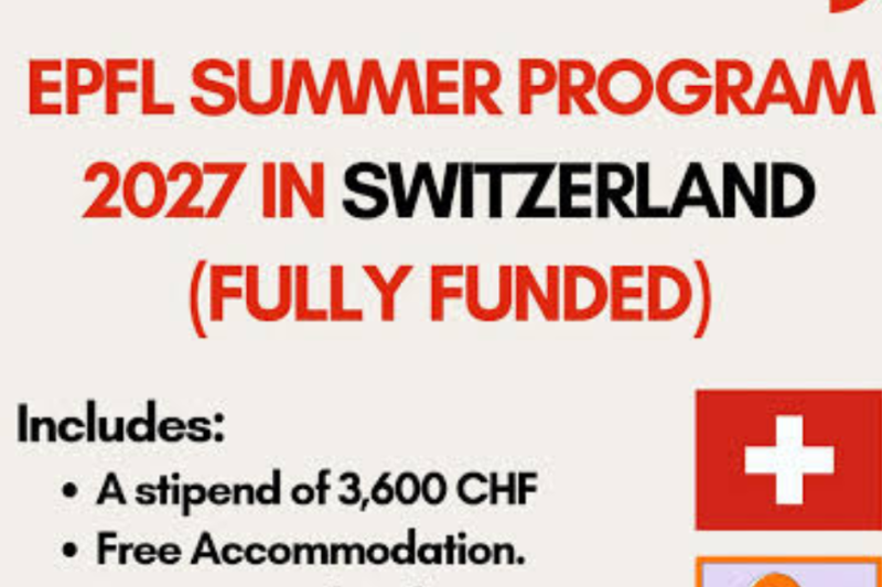 EPFL Life Sciences Summer Research Program 2027 in Switzerland (Fully Funded)