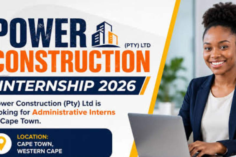 Power Construction Clerical Internships 2026/2027: Western Cape Opportunity for Students and Graduates