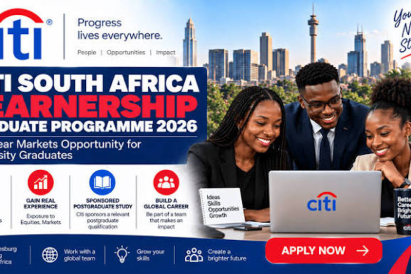 Citi South Africa Learnership Graduate Programme 2026: ICRM Opportunity in Johannesburg
