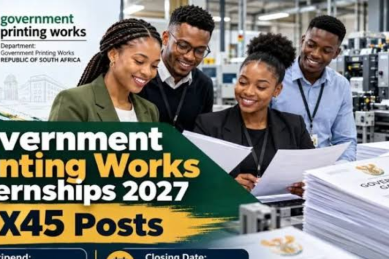 Government Printing Works (GPW): Internships 2026 / 2027