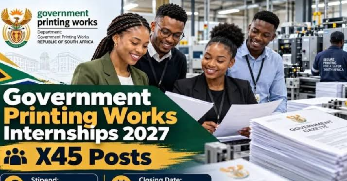 Government Printing Works (GPW): Internships 2026 / 2027