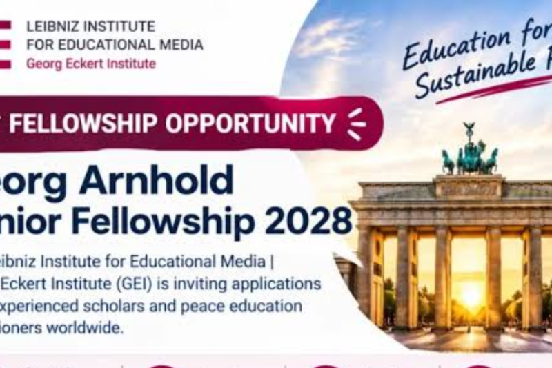 Georg Arnhold Senior Fellowship 2028: €3,300 Monthly Stipend for Peace Education Research