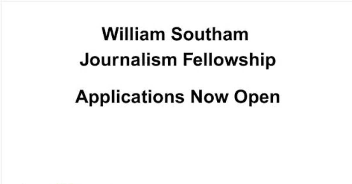 Apply for the William Southam Journalism Fellowship 2027