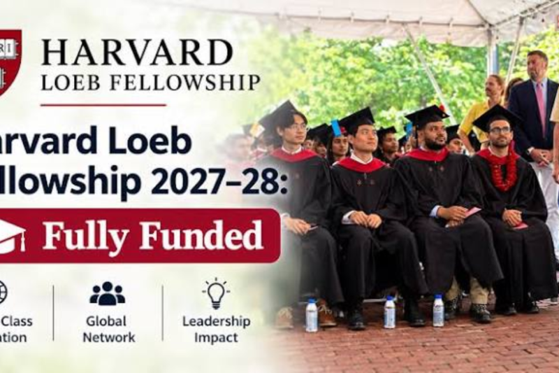Loeb Fellowship 2027-2028 at the Harvard Graduate School of Design (Funded)