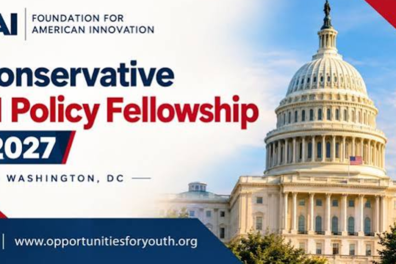 Check Out the Conservative AI Policy Fellowship 2027: Eight-Week Fellowship for Policy Professionals in Washington, D.C.