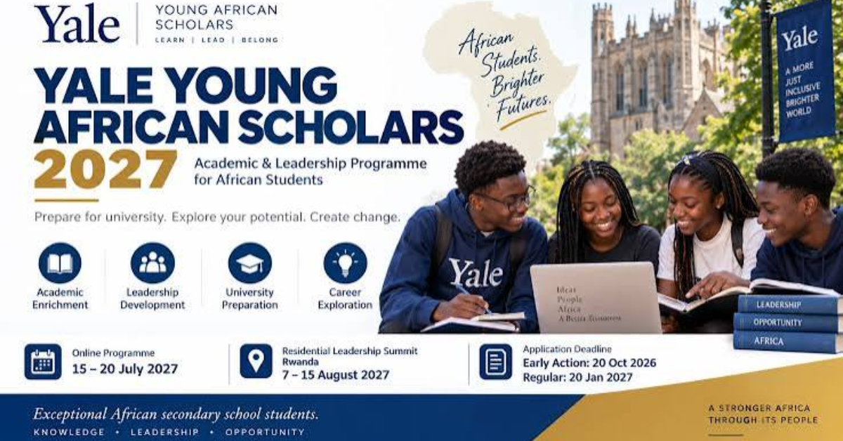 Apply now for the Yale Young African Scholars 2027