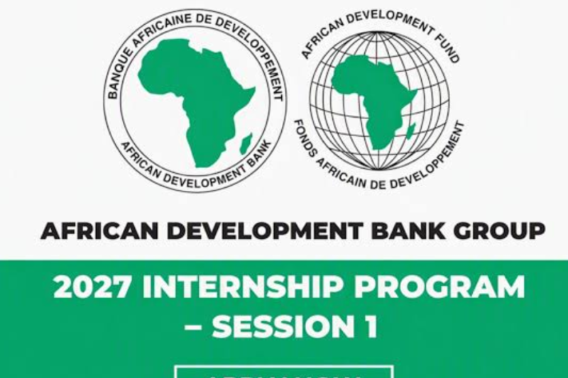 African Development Bank Internship 2027 is now open: Fully Funded Internship Opportunity for Young Africans