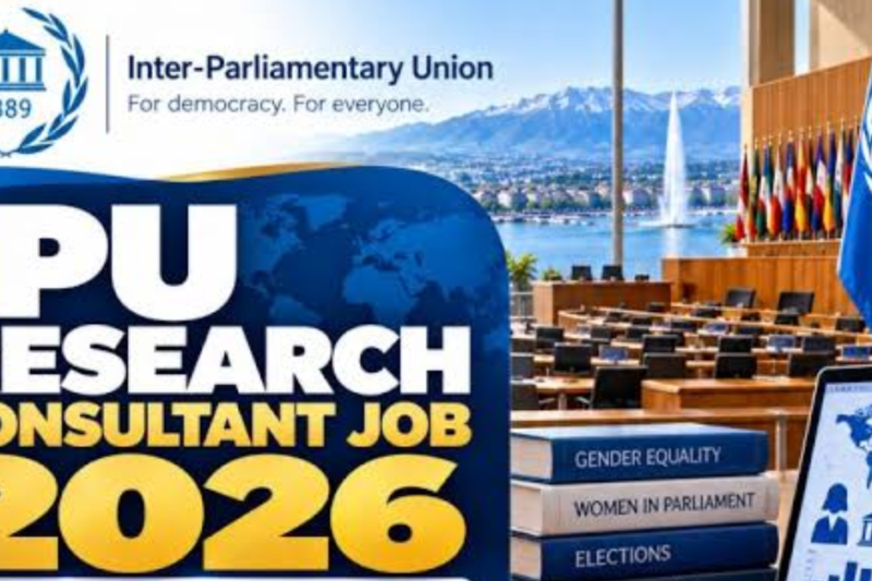 IPU Research Consultant Job 2026: Women’s Progress in Parliament Report