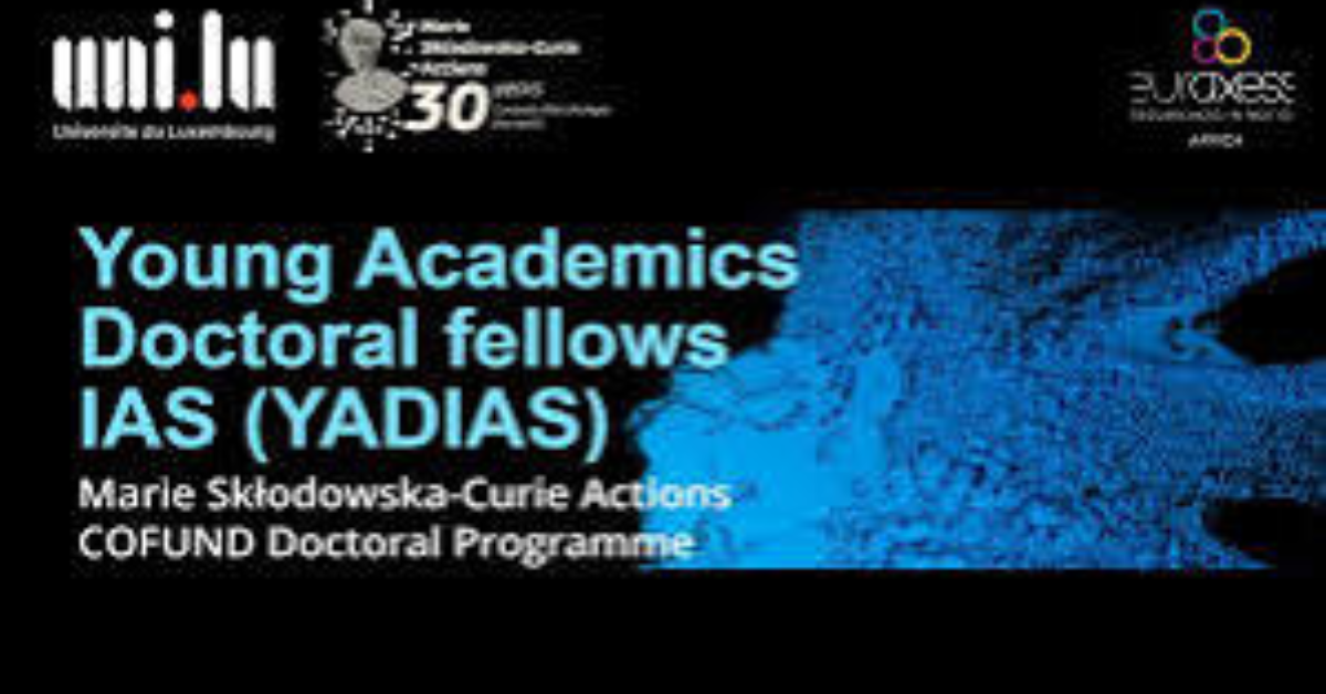 YADIAS Doctoral Fellowships 2026 at the University of Luxembourg